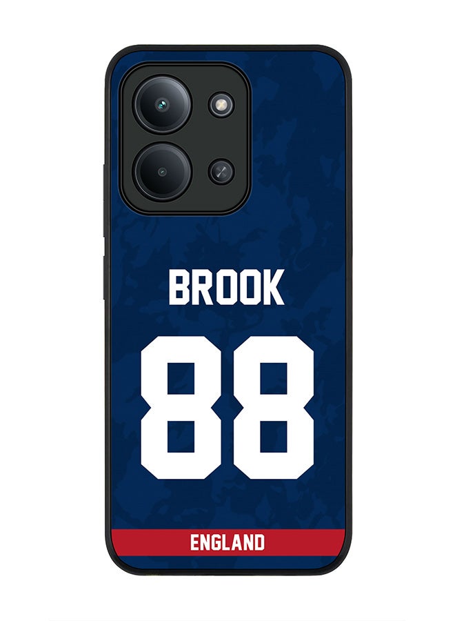 Stylizedd For Xiaomi Redmi 15C 4G Case,Slim fit Camera Protection, Shockproof Thin Phone cover  - England Harry Brook, Jersey No 88 - Image 1